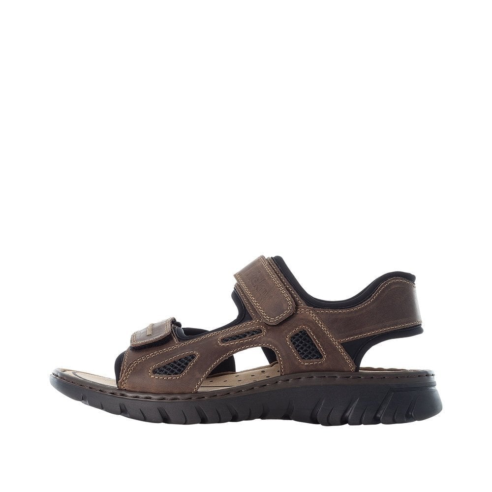 Rieker Adjustable Walking Sandals - Brown - image 002 |ww_colour=brown|ww_order=002|