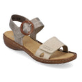 Rieker Sandal with hook and loop fastening - Beige - image 001 |ww_colour=beige|ww_order=001|