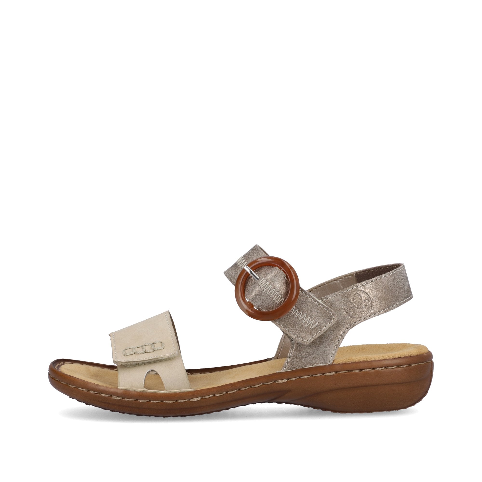 Rieker Sandal with hook and loop fastening - Beige - image 006 |ww_colour=beige|ww_order=006|