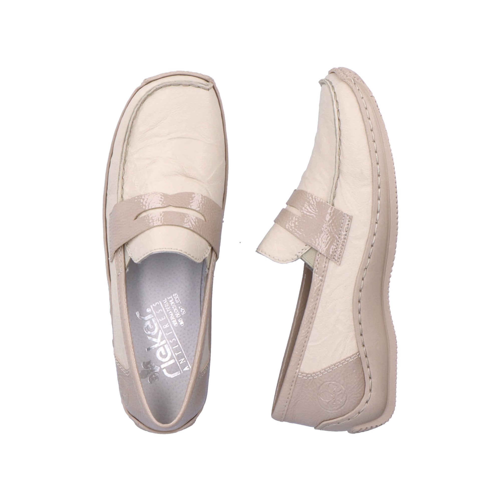 Rieker Slip On Shoe - Beige - image 002 |ww_colour=beige|ww_order=002|