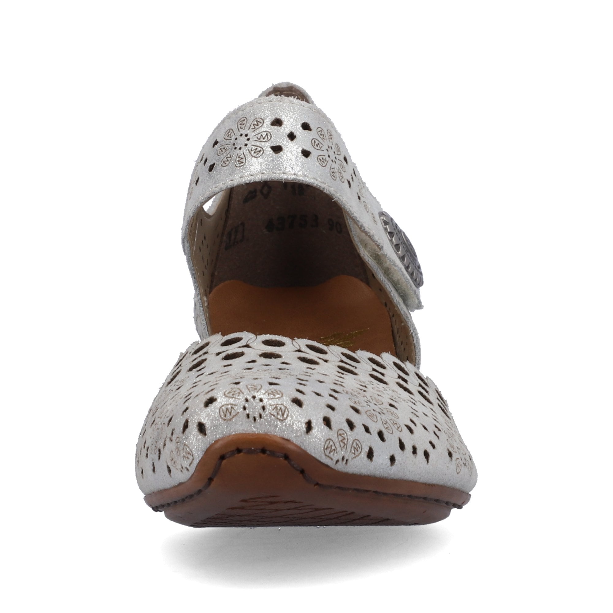 Rieker 43753 Heeled Summer Shoe - silver/platinum - image 005 |ww_colour=silver-platinum|ww_order=005|