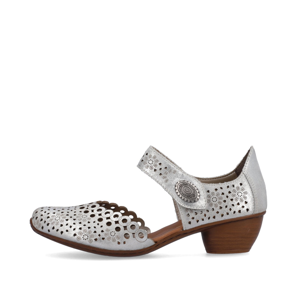 Rieker 43753 Heeled Summer Shoe - silver/platinum - image 006 |ww_colour=silver-platinum|ww_order=006|