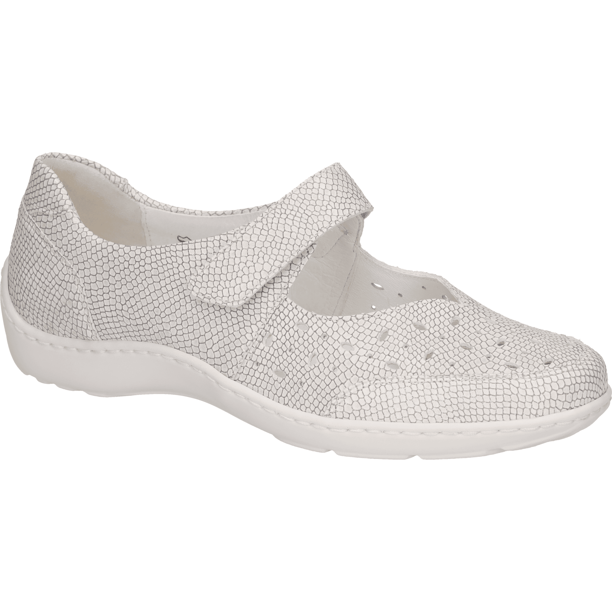 Waldlaufer 496325 Hook & Loop Fastening Shoe - Silver - image 001 |ww_colour=silver|ww_order=001|