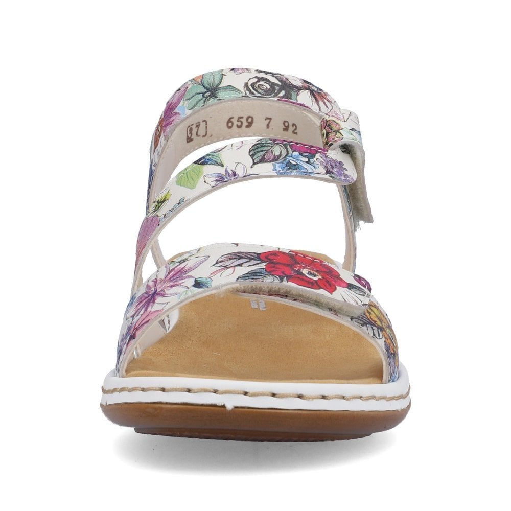 Rieker 659C7 Sling Back Hook & Loop Fastening Sandal - Floral - image 004 |ww_colour=floral|ww_order=004|