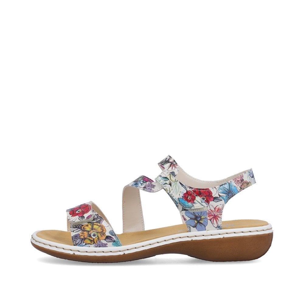 Rieker 659C7 Sling Back Hook & Loop Fastening Sandal - Floral - image 006 |ww_colour=floral|ww_order=006|