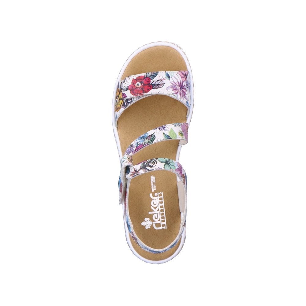 Rieker 659C7 Sling Back Hook & Loop Fastening Sandal - Floral - image 007 |ww_colour=floral|ww_order=007|