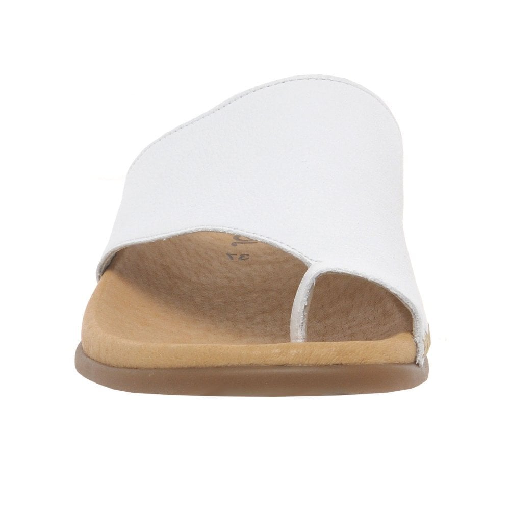 Gabor Lanzarote Mule Style Sandal - White - image 002 |ww_colour=white|ww_order=002|