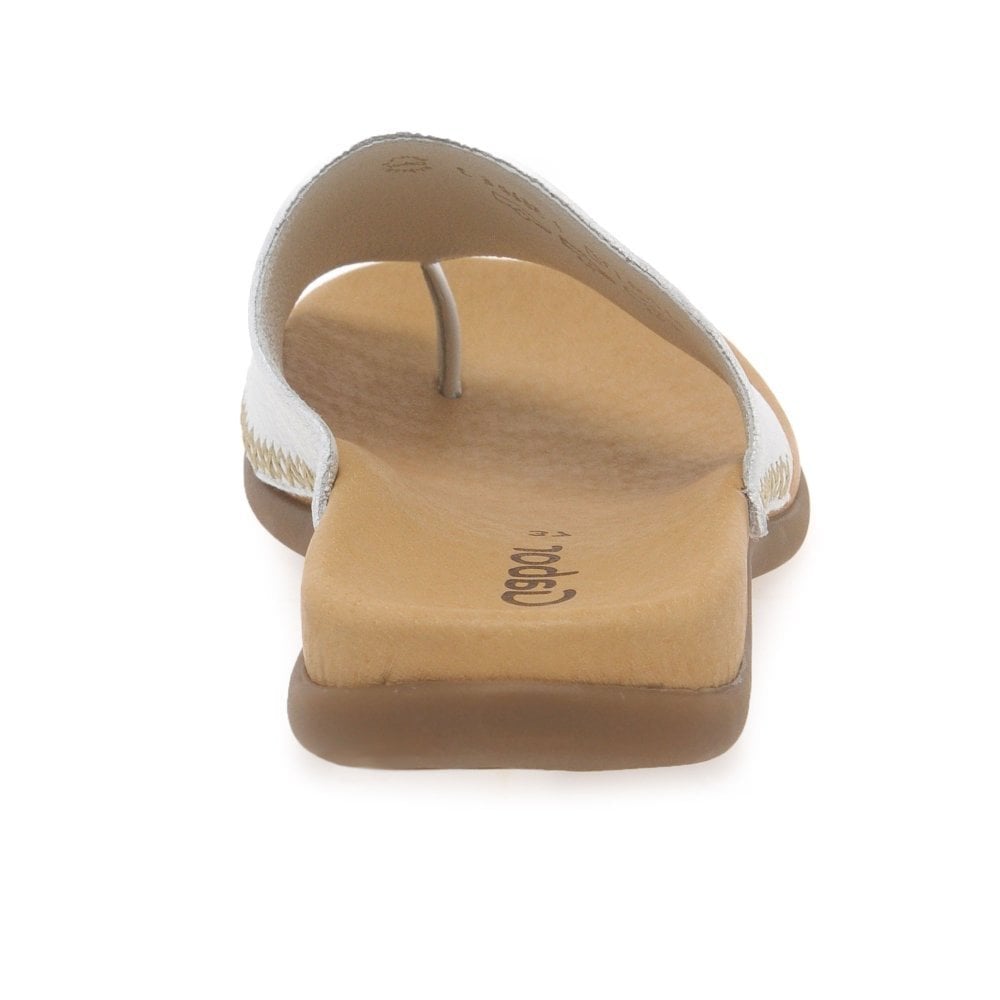 Gabor Lanzarote Mule Style Sandal - White - image 003 |ww_colour=white|ww_order=003|