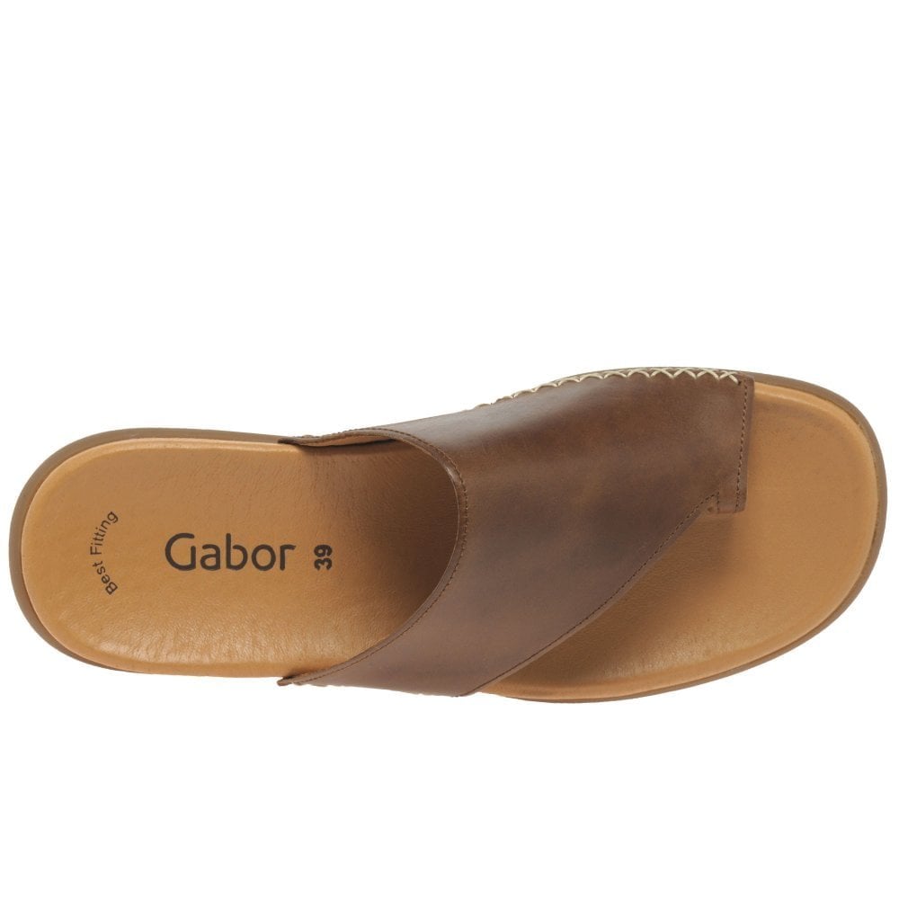 Gabor Lanzarote Mule Style Sandal - Peanut - image 005 |ww_colour=peanut|ww_order=005|
