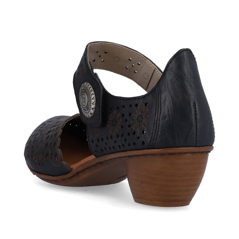 Rieker 43753 Heeled Summer Shoe - Blue - image 003 |ww_colour=blue|ww_order=003|