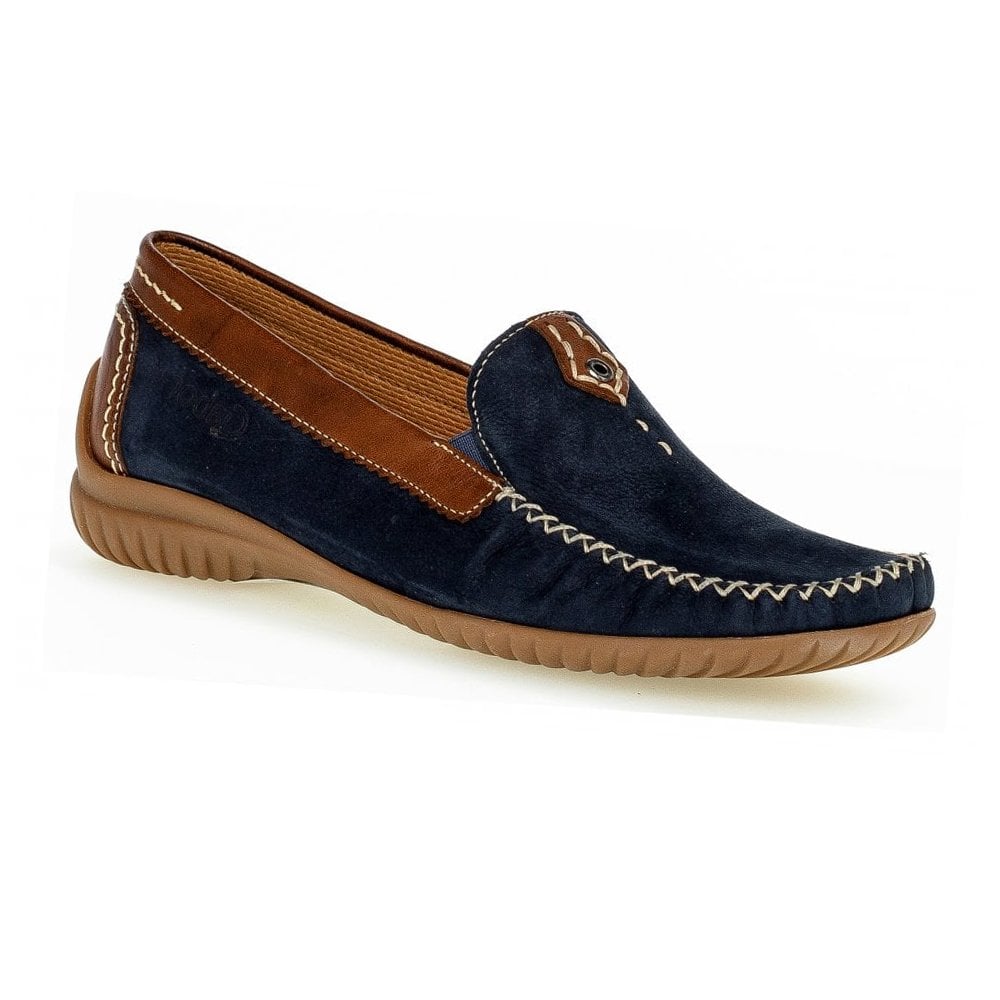 Gabor California Moccasin - Navy Tan - image 001 |ww_colour=navy-tan|ww_order=001|