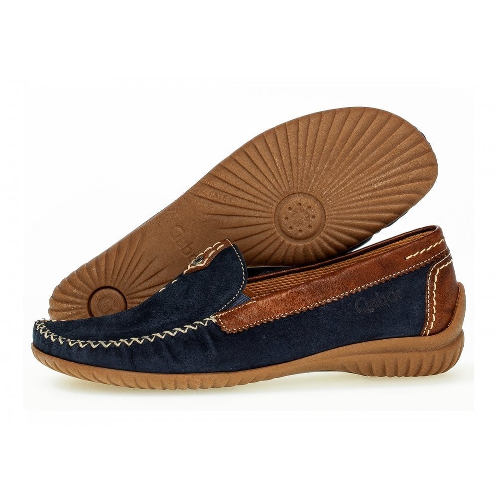 Gabor California Moccasin - Navy Tan - image 002 |ww_colour=navy-tan|ww_order=002|