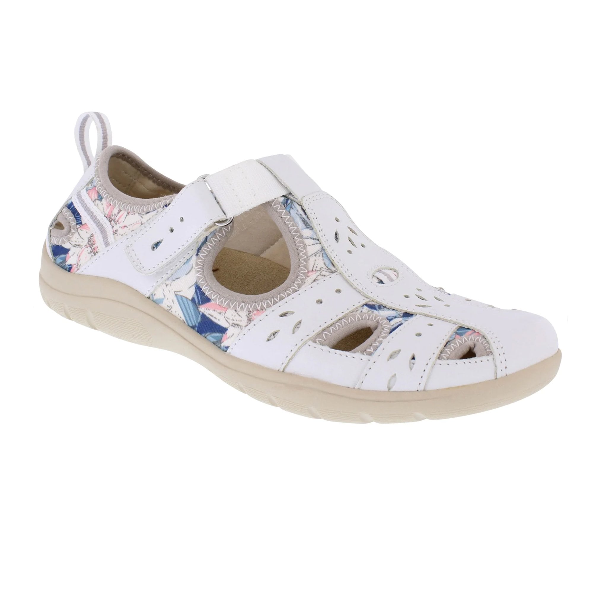Free Spirit Cleveland Open Shoe/Closed Sandal - White Combi - image 001 |ww_colour=white-combi|ww_order=001|