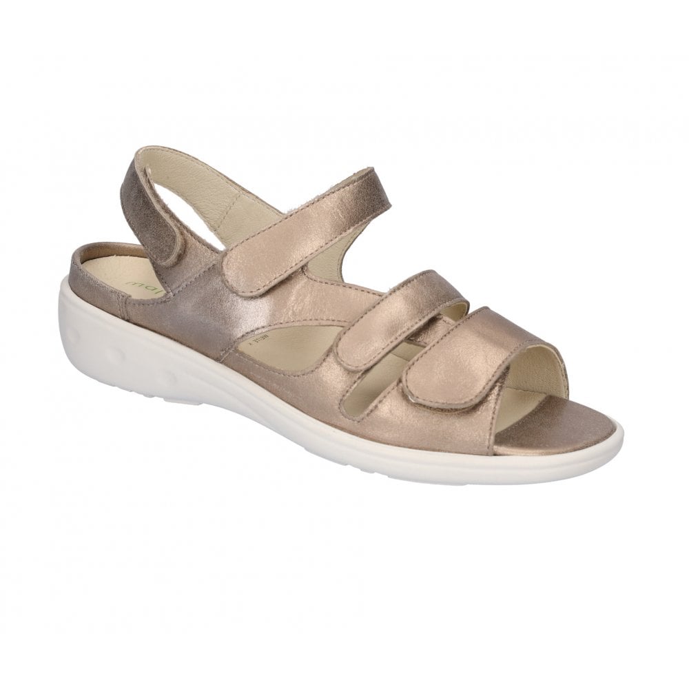 Waldlaufer Kara Touch Strap Wide Fit Sandal - Gold - image 001 |ww_colour=gold|ww_order=001|