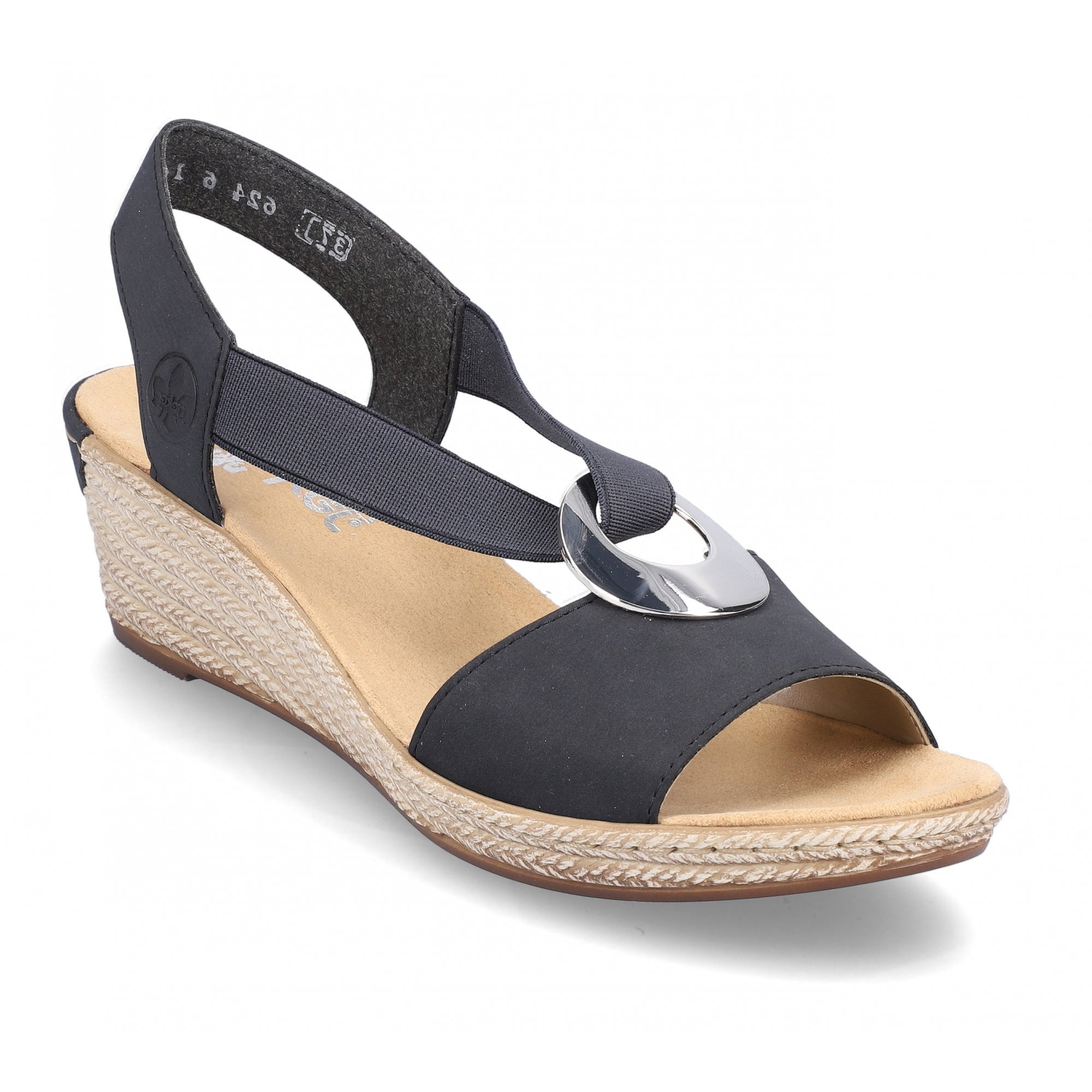 Rieker Slip On Wedge Sandal - Blue - image 001 |ww_colour=blue|ww_order=001|