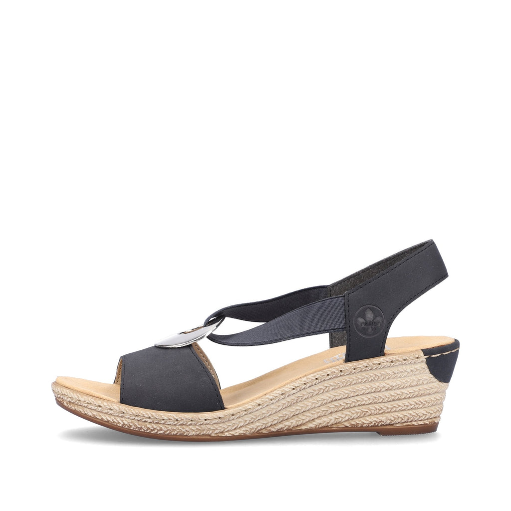 Rieker Slip On Wedge Sandal - Blue - image 005 |ww_colour=blue|ww_order=005|