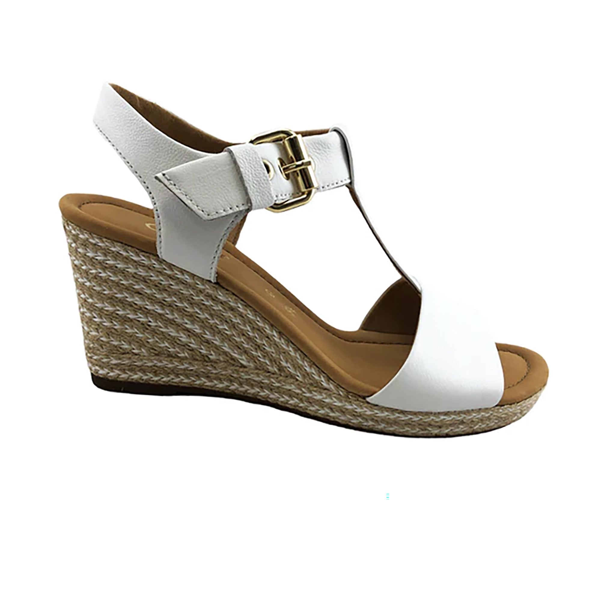 Gabor Karen Wedge Sandal - White - image 001 |ww_colour=white|ww_order=001|