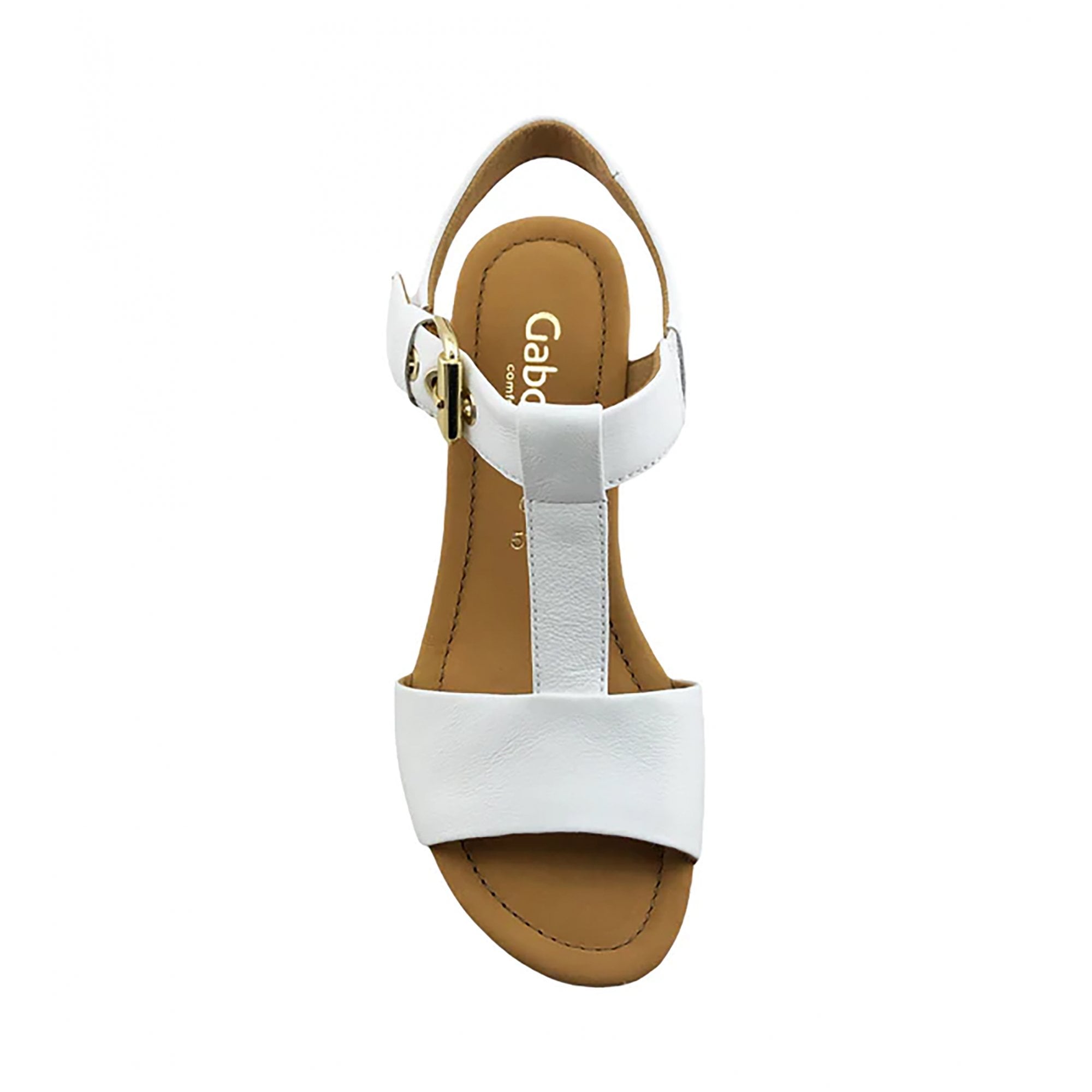 Gabor Karen Wedge Sandal - White - image 002 |ww_colour=white|ww_order=002|