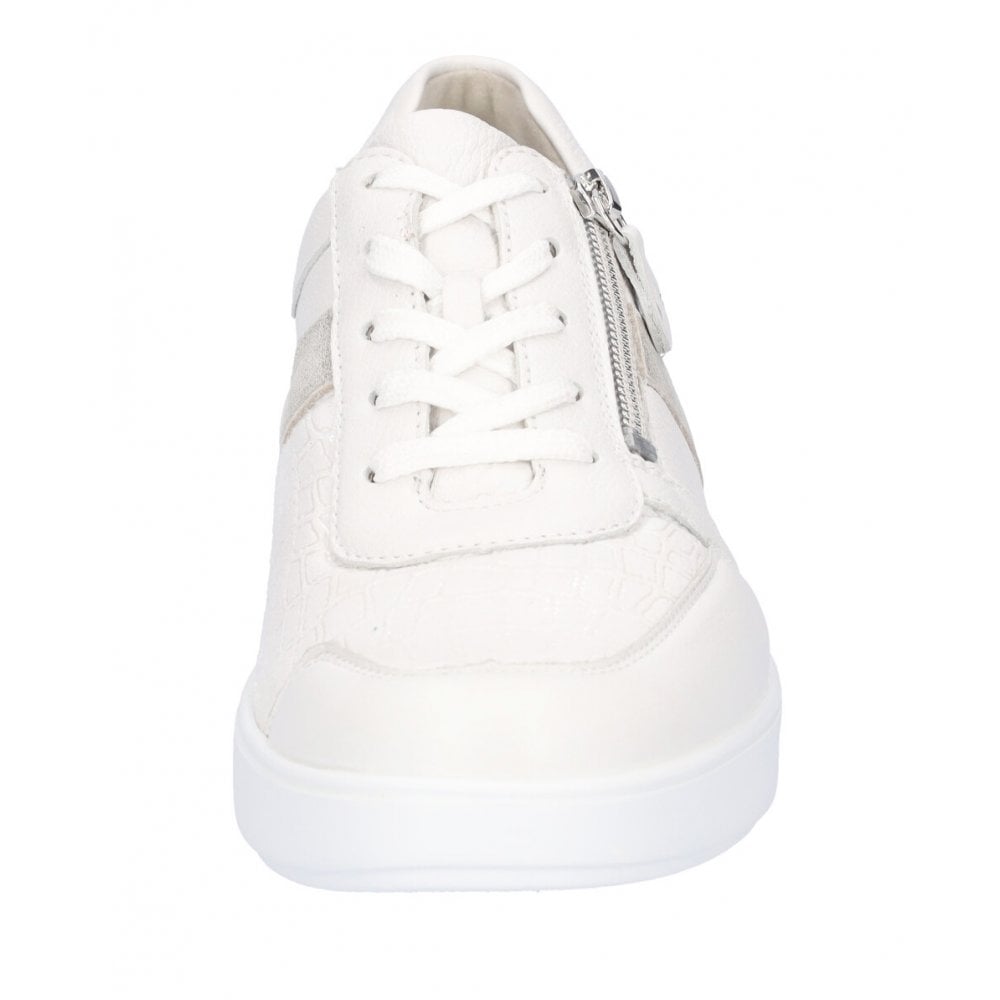 Waldlaufer K-Lili Wide Fit Casual Trainer Shoe - White Silver - image 003 |ww_colour=white-silver|ww_order=003|