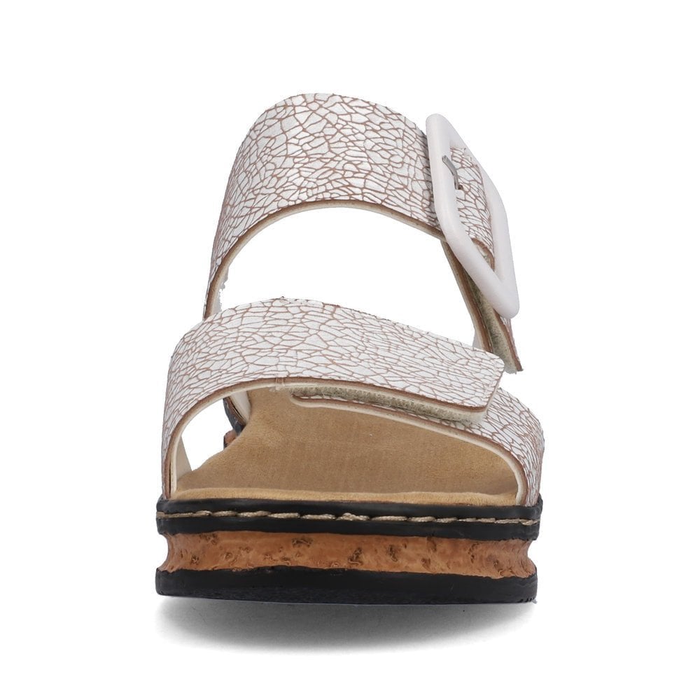 Rieker 62950 Hook & Loop Fastening Sandals - White Combi - image 005 |ww_colour=white-combi|ww_order=005|