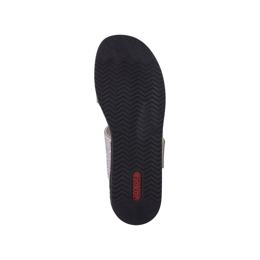 Rieker 62950 Hook & Loop Fastening Sandals - White Combi - image 008 |ww_colour=white-combi|ww_order=008|