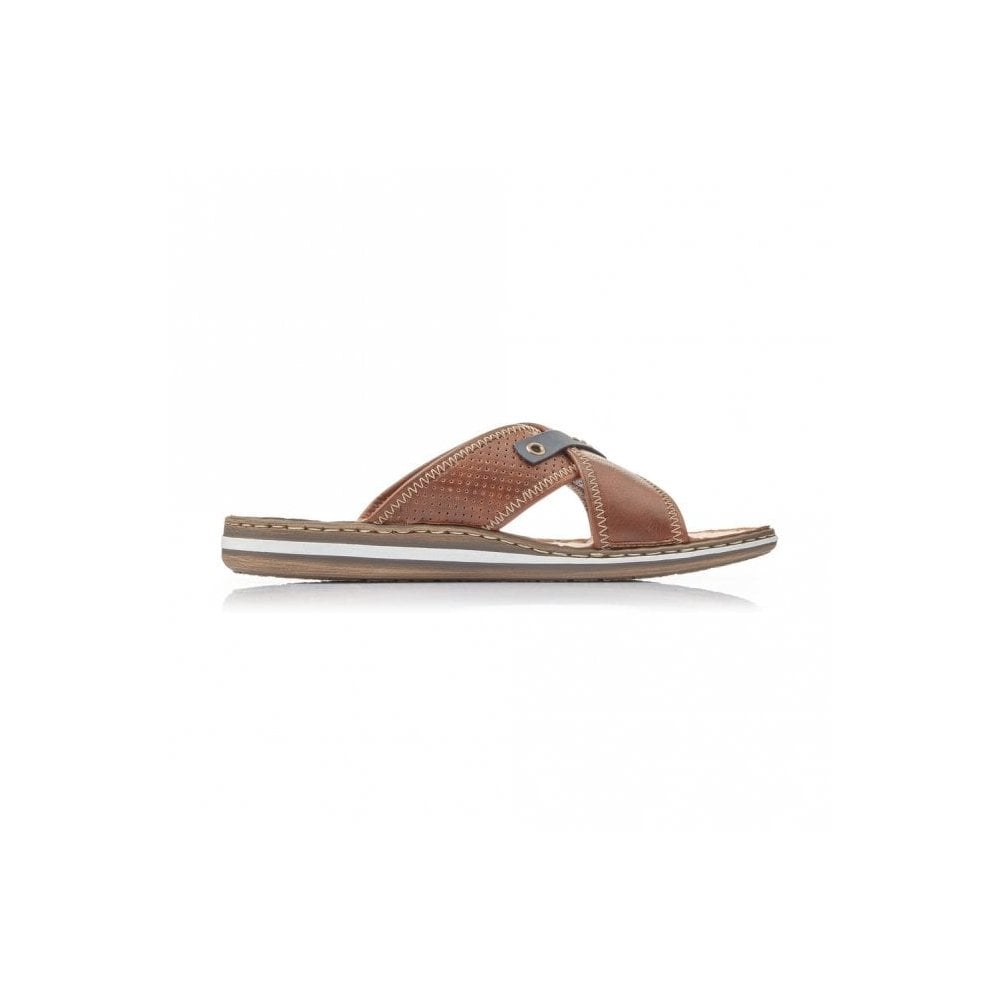 Rieker Men's Slip-on Sandals - Brown - image 002 |ww_colour=brown|ww_order=002|