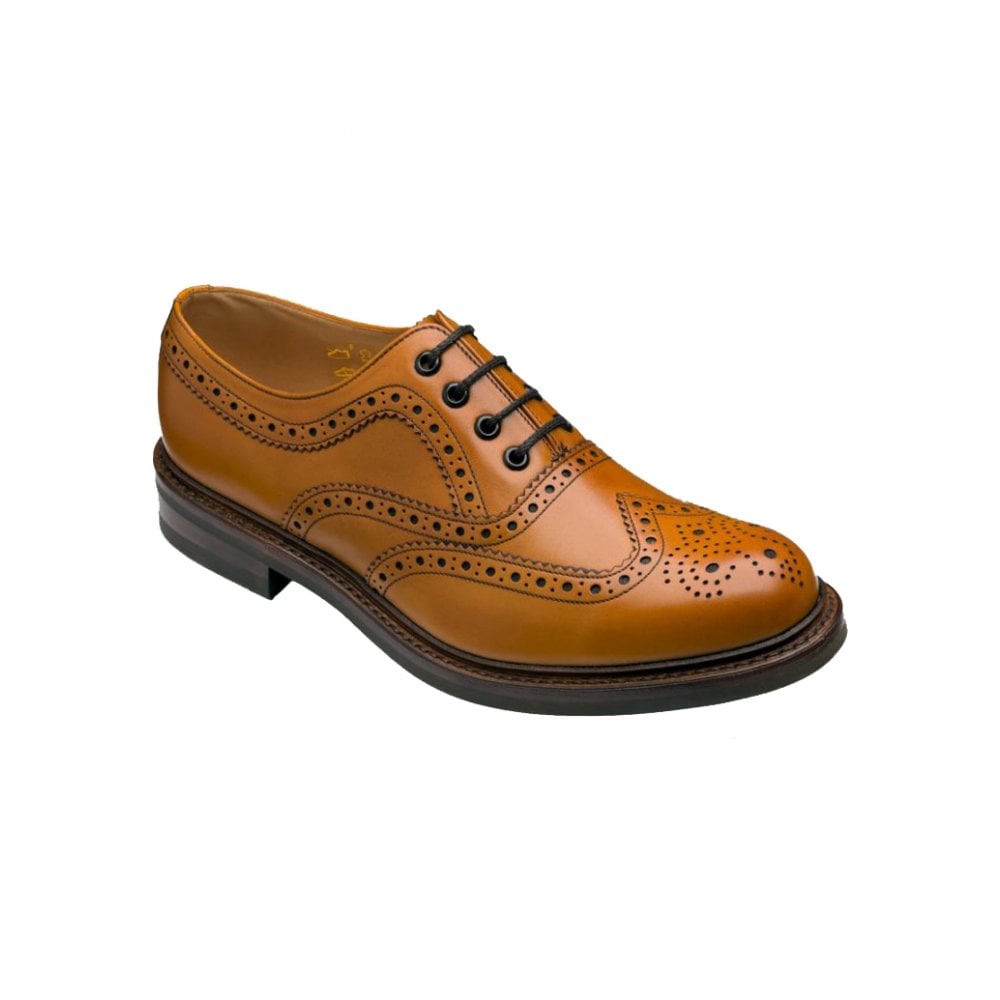 Loake Edward Tan Leather Brogue Shoe - Tan - image 001 |ww_colour=tan|ww_order=001|