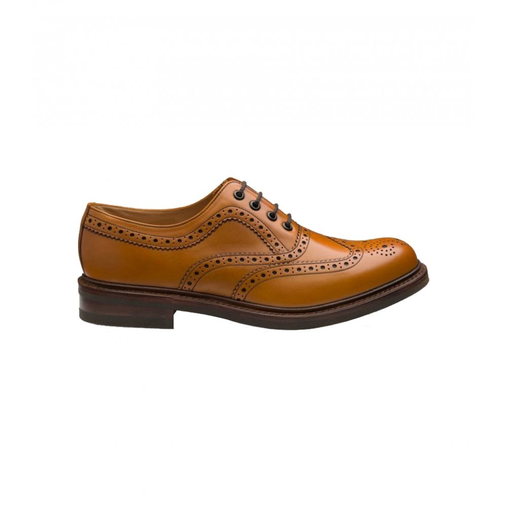 Loake Edward Tan Leather Brogue Shoe - Tan - image 004 |ww_colour=tan|ww_order=004|