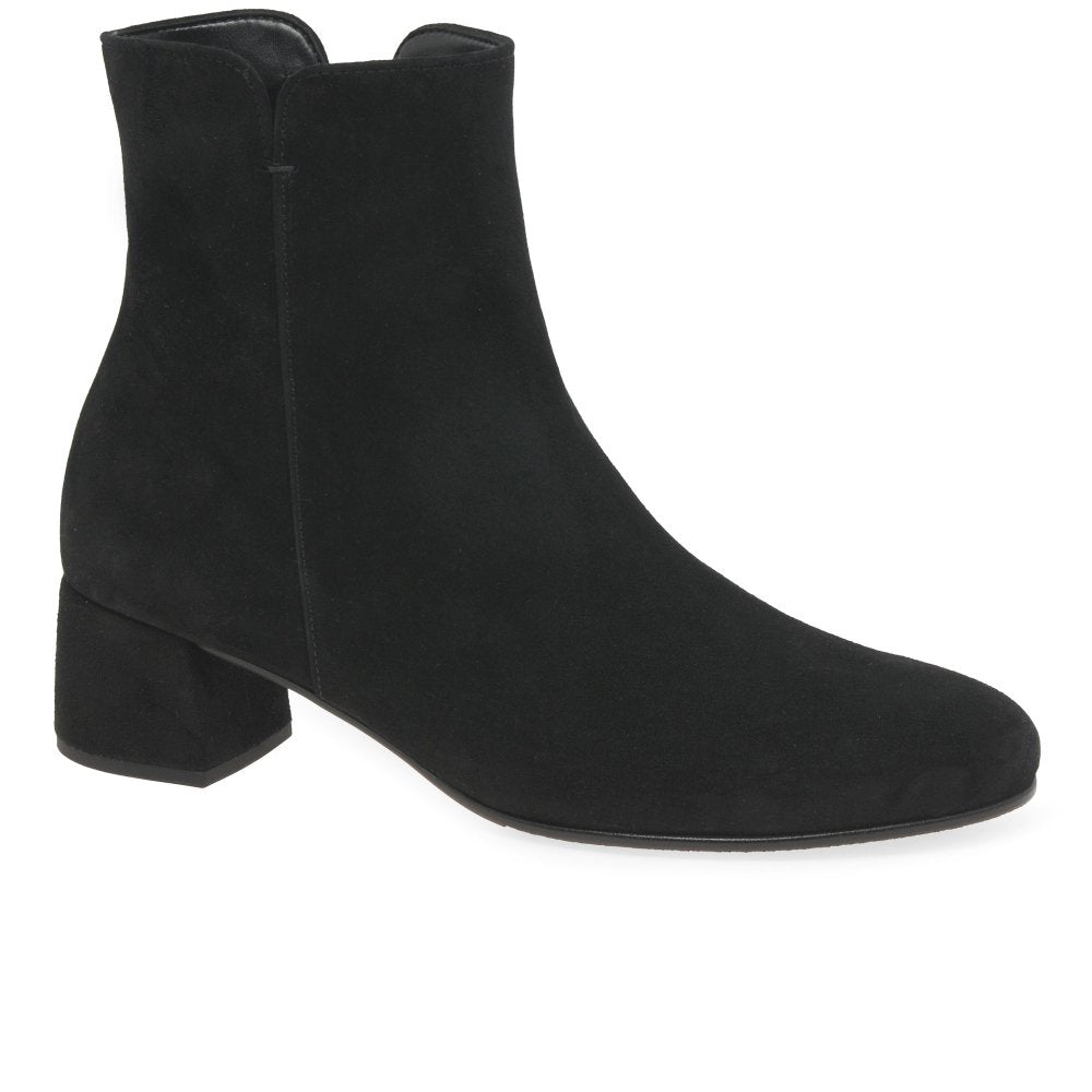 Gabor 8036.01.002 Abbey Suede Black Ankle Boot
