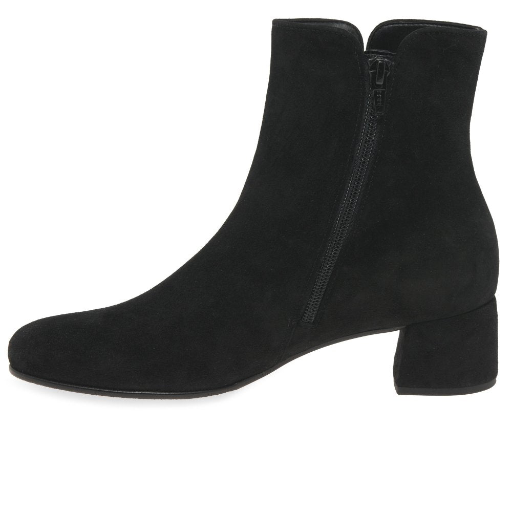Gabor 8036.01.002 Abbey Suede Black Ankle Boot