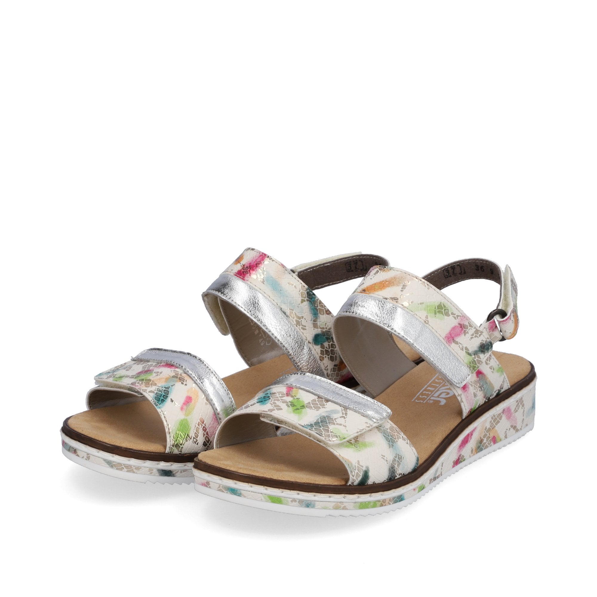 Rieker Adjustable Hook & Loop Fastening Sandals - Multi - image 003 |ww_colour=multi|ww_order=003|
