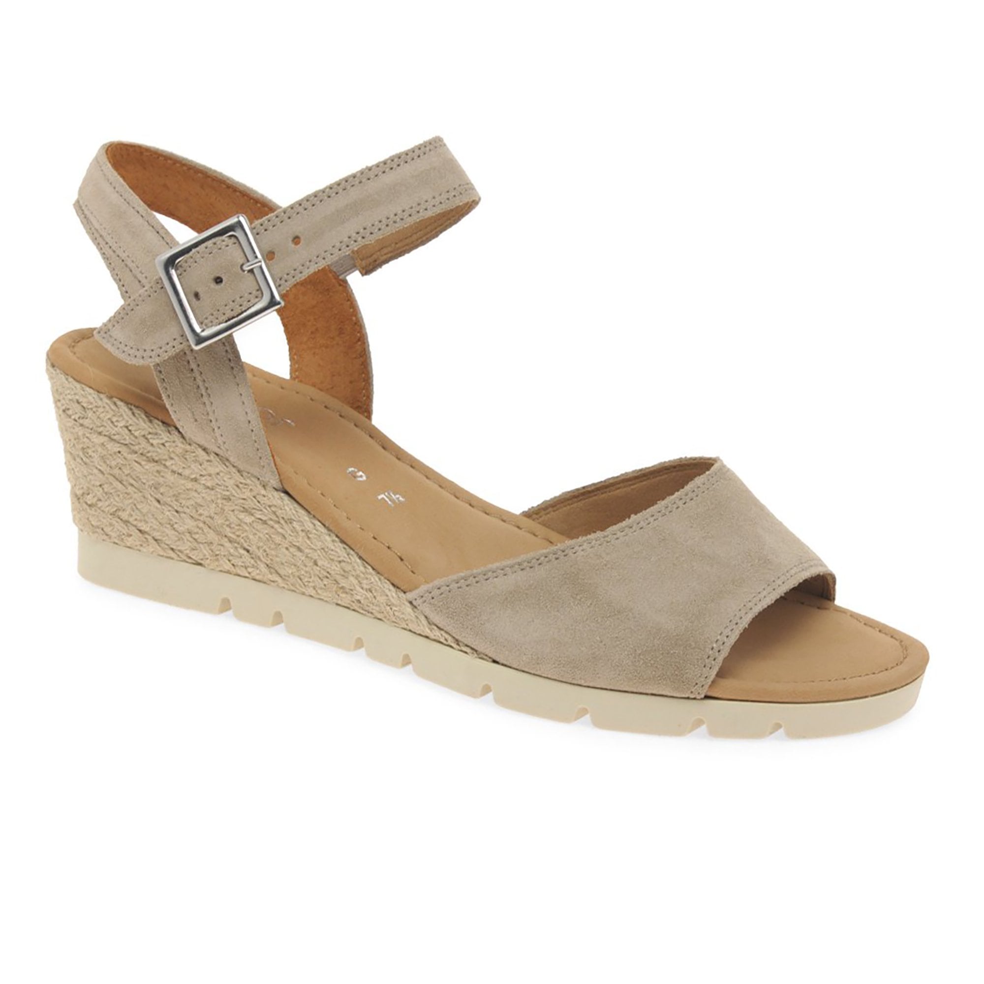 Gabor Nieve Wedge Heel Sandal - Silk Suede - image 001 |ww_colour=silk-suede|ww_order=001|