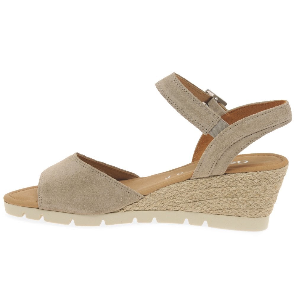 Gabor Nieve Wedge Heel Sandal - Silk Suede - image 003 |ww_colour=silk-suede|ww_order=003|