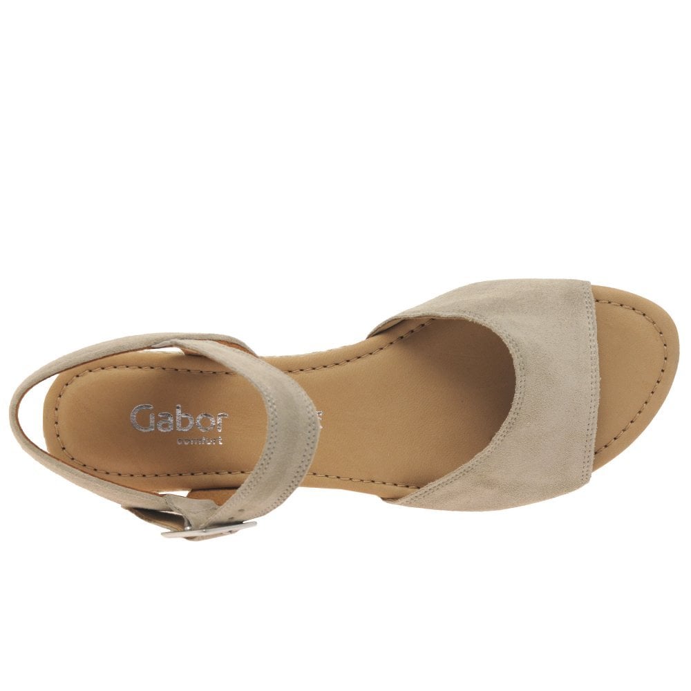 Gabor Nieve Wedge Heel Sandal - Silk Suede - image 005 |ww_colour=silk-suede|ww_order=005|