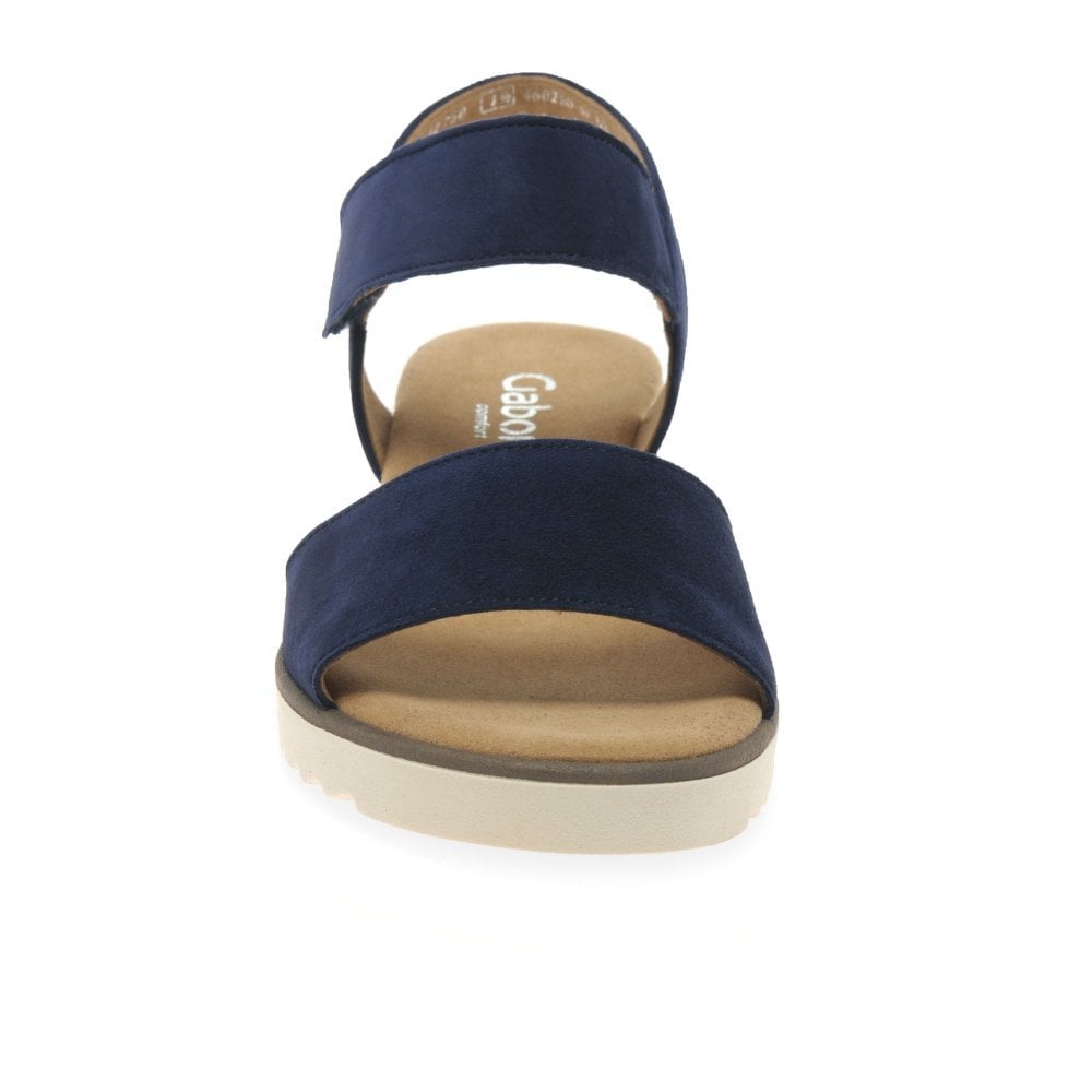 Gabor Raynor Low Wedge Sandal - Dark Blue - image 002 |ww_colour=dark-blue|ww_order=002|