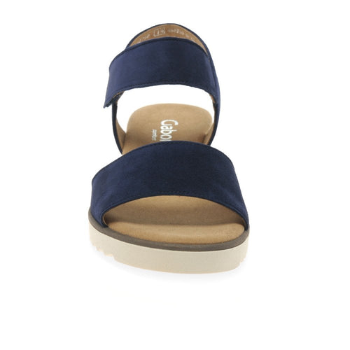 Gabor Raynor Low Wedge Sandal - Dark Blue - image 002 |ww_colour=dark-blue|ww_order=002|