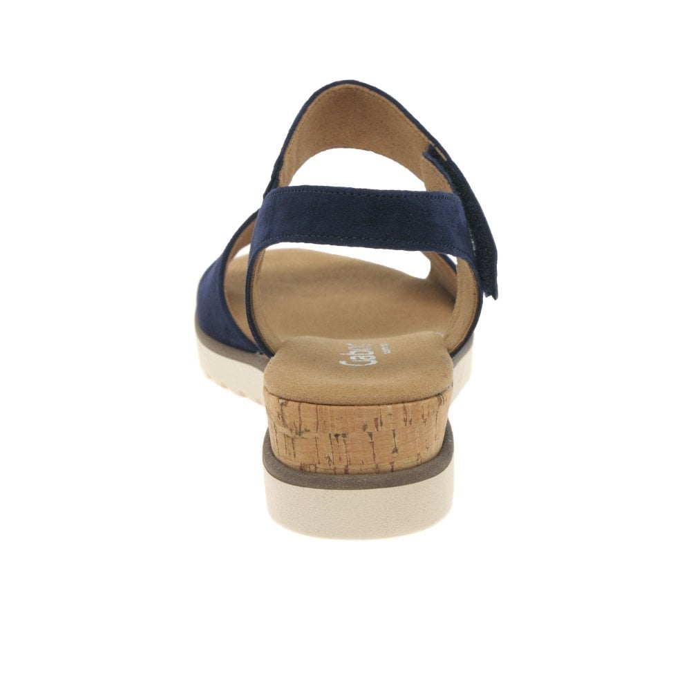 Gabor Raynor Low Wedge Sandal - Dark Blue - image 004 |ww_colour=dark-blue|ww_order=004|
