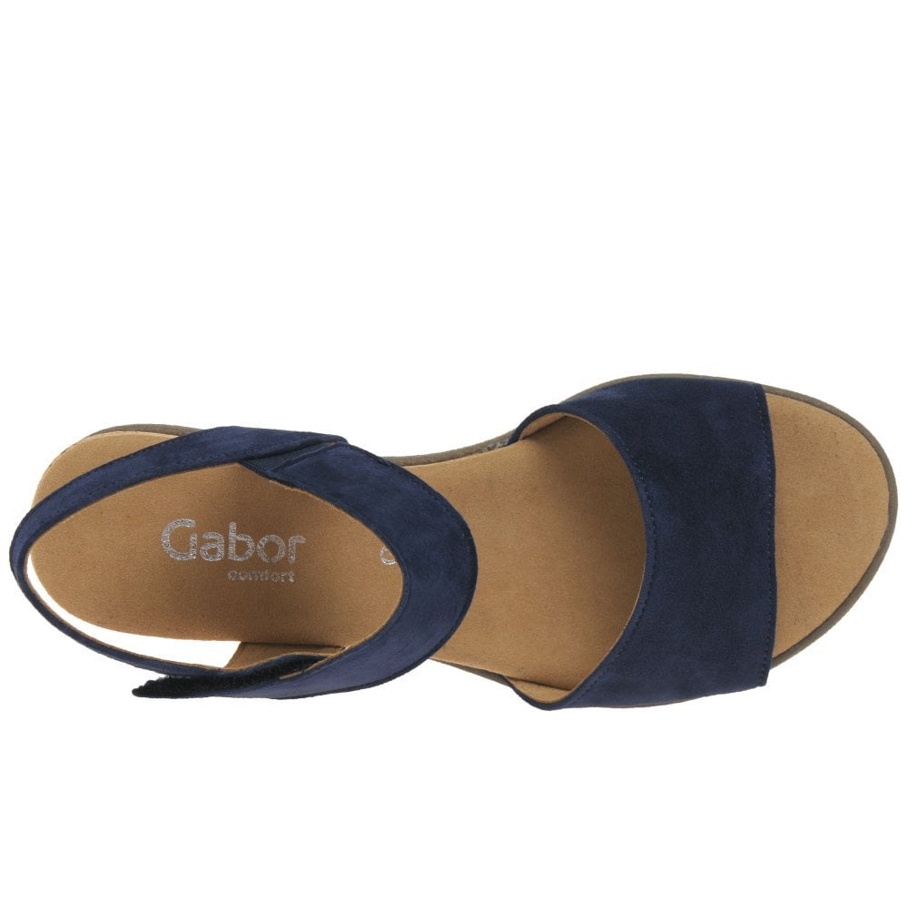 Gabor Raynor Low Wedge Sandal - Dark Blue - image 005 |ww_colour=dark-blue|ww_order=005|