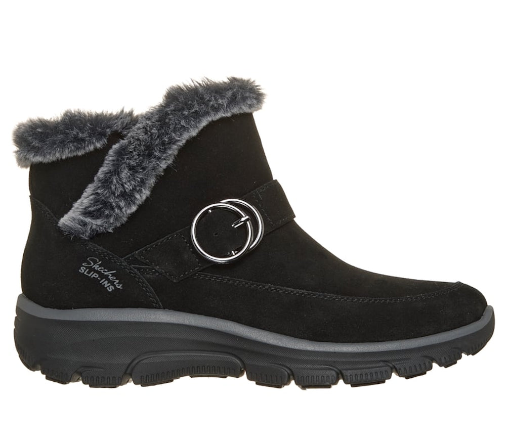Skechers 168185/BLK Slip-ins Relaxed Fit: Easy Going - Gentle Winter - Black