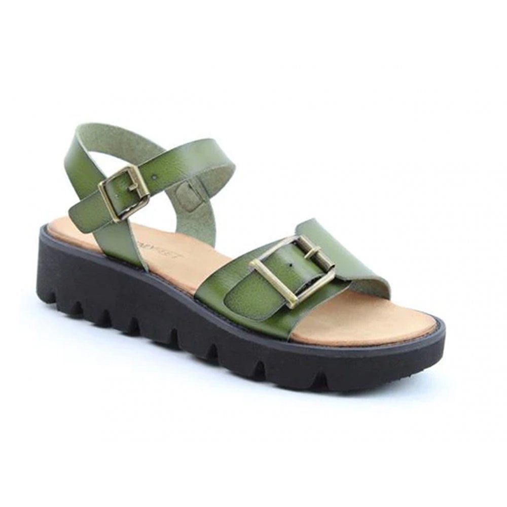 Heavenly Feet Trudy Vegan Friendly Sandal - Forest - image 001 |ww_colour=forest|ww_order=001|