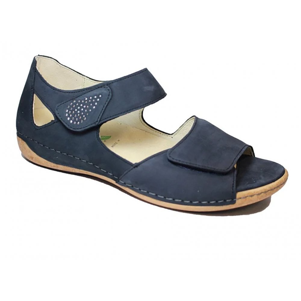 Waldlaufer Heliett Wide Fitting Sandal - Blue - image 001 |ww_colour=blue|ww_order=001|