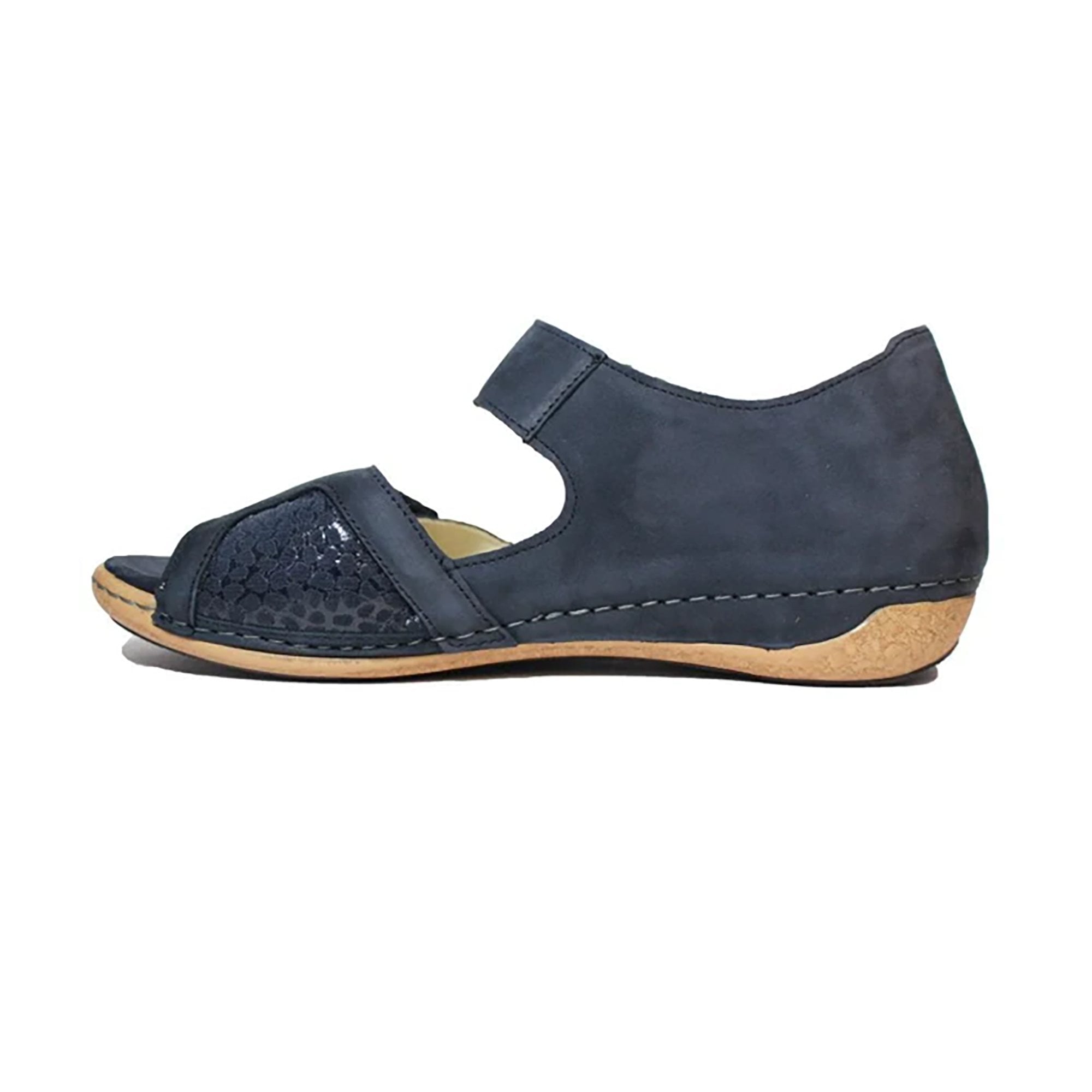 Waldlaufer Heliett Wide Fitting Sandal - Blue - image 002 |ww_colour=blue|ww_order=002|