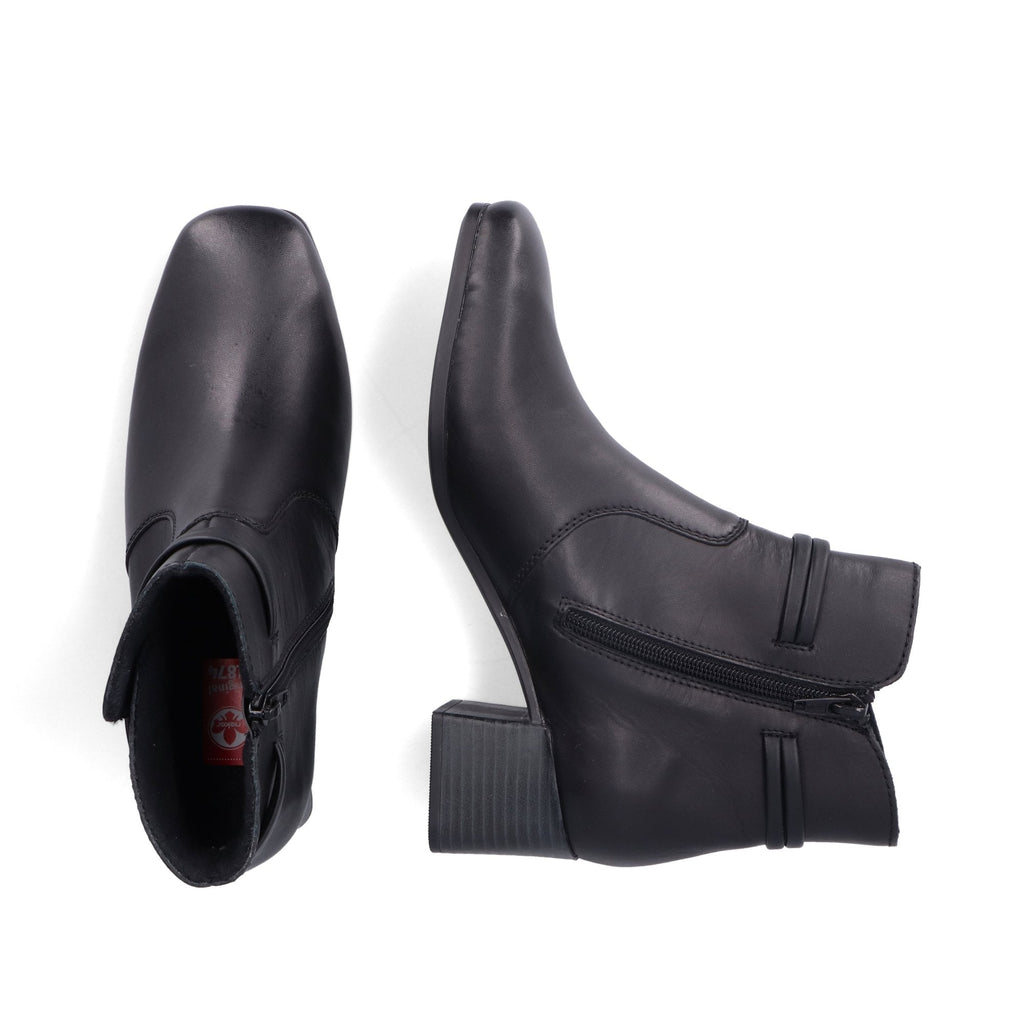 Rieker Susi Block 70973 Heeled Boots - Black - image 002 |ww_colour=black|ww_order=002|