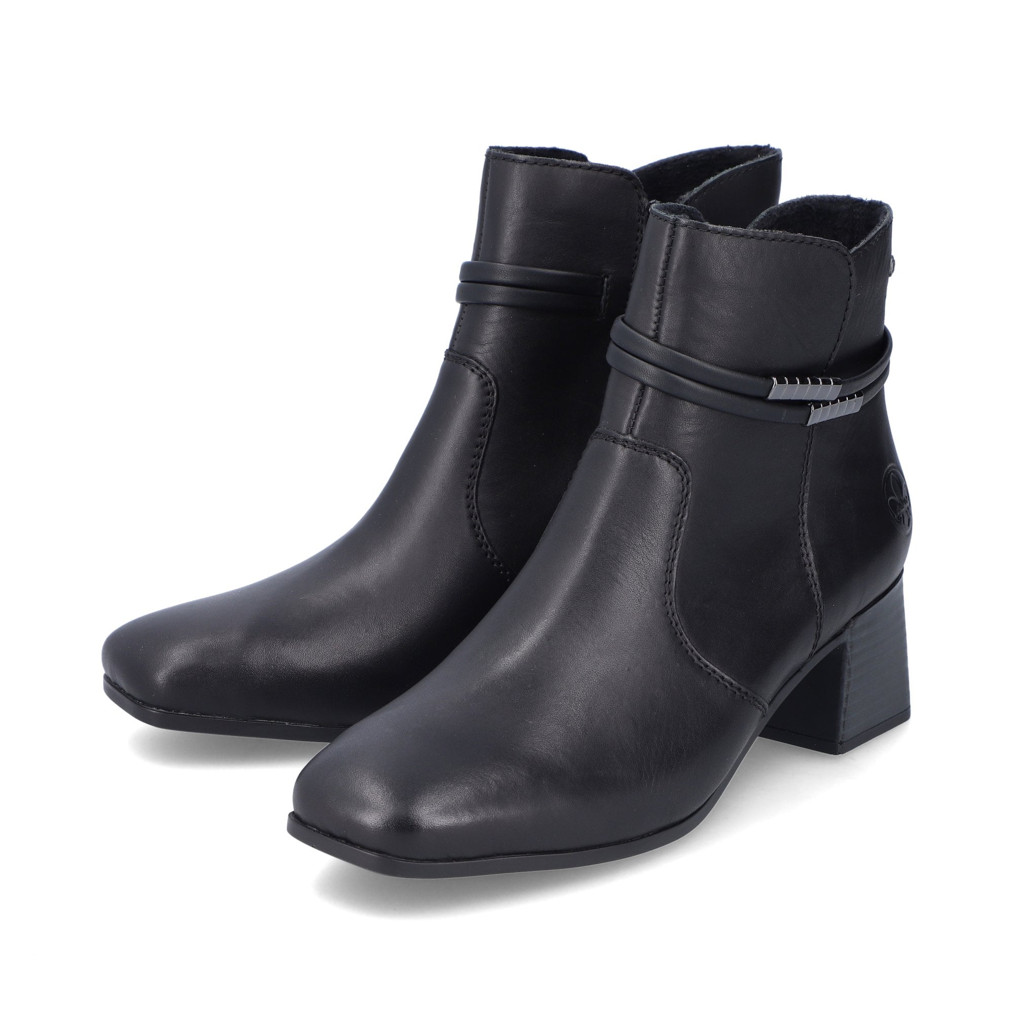 Rieker Susi Block 70973 Heeled Boots - Black - image 003 |ww_colour=black|ww_order=003|