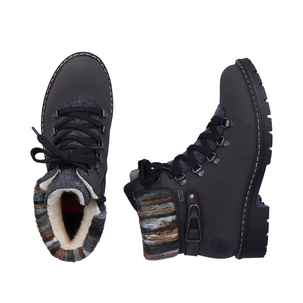 Rieker Y9131 Waterproof Hiker Style Boot - Grey - image 002 |ww_colour=grey|ww_order=002|