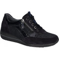 Waldlaufer Himona Lace/Zip Up Trainer - Notte - image 001 |ww_colour=notte|ww_order=001|