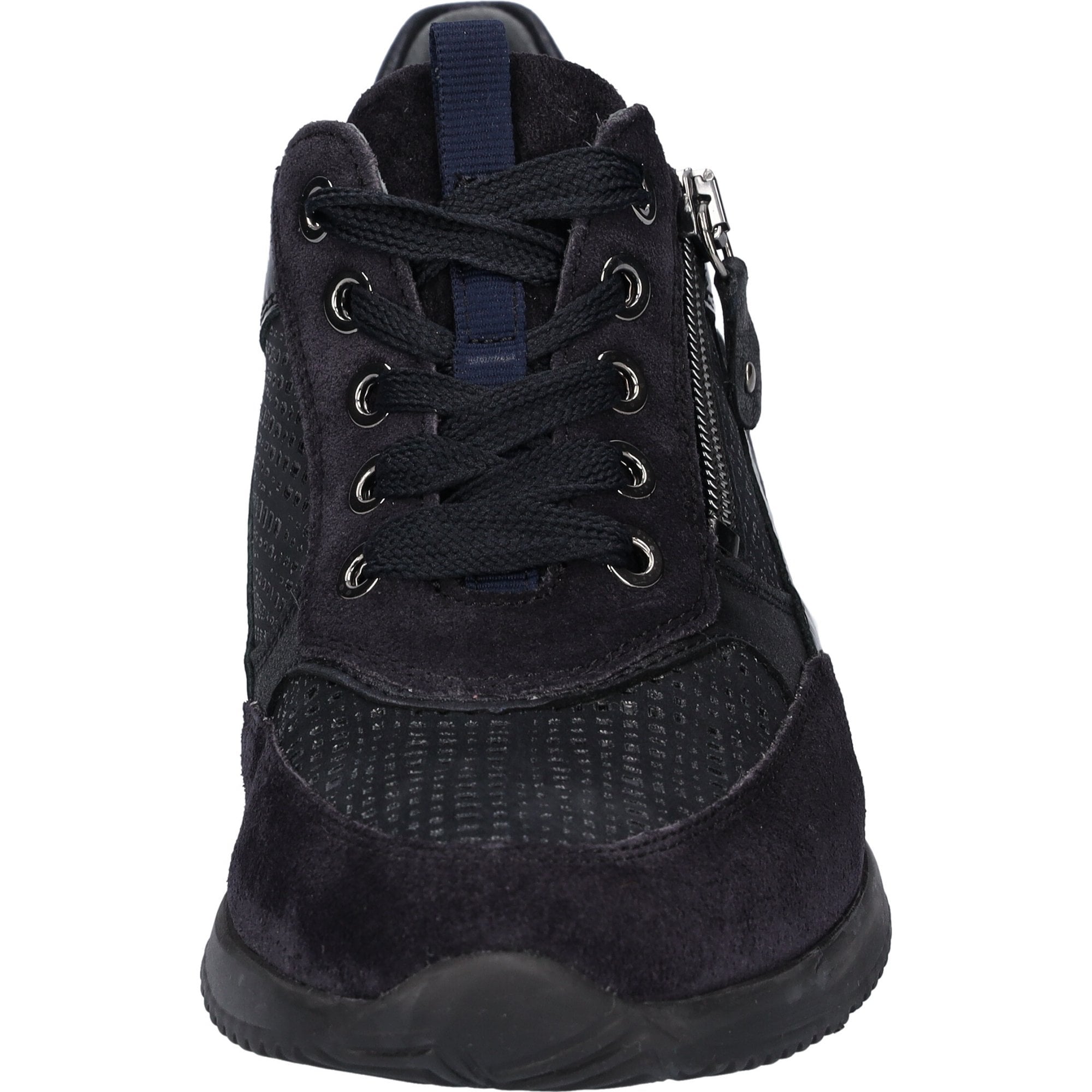 Waldlaufer Himona Lace/Zip Up Trainer - Notte - image 002 |ww_colour=notte|ww_order=002|