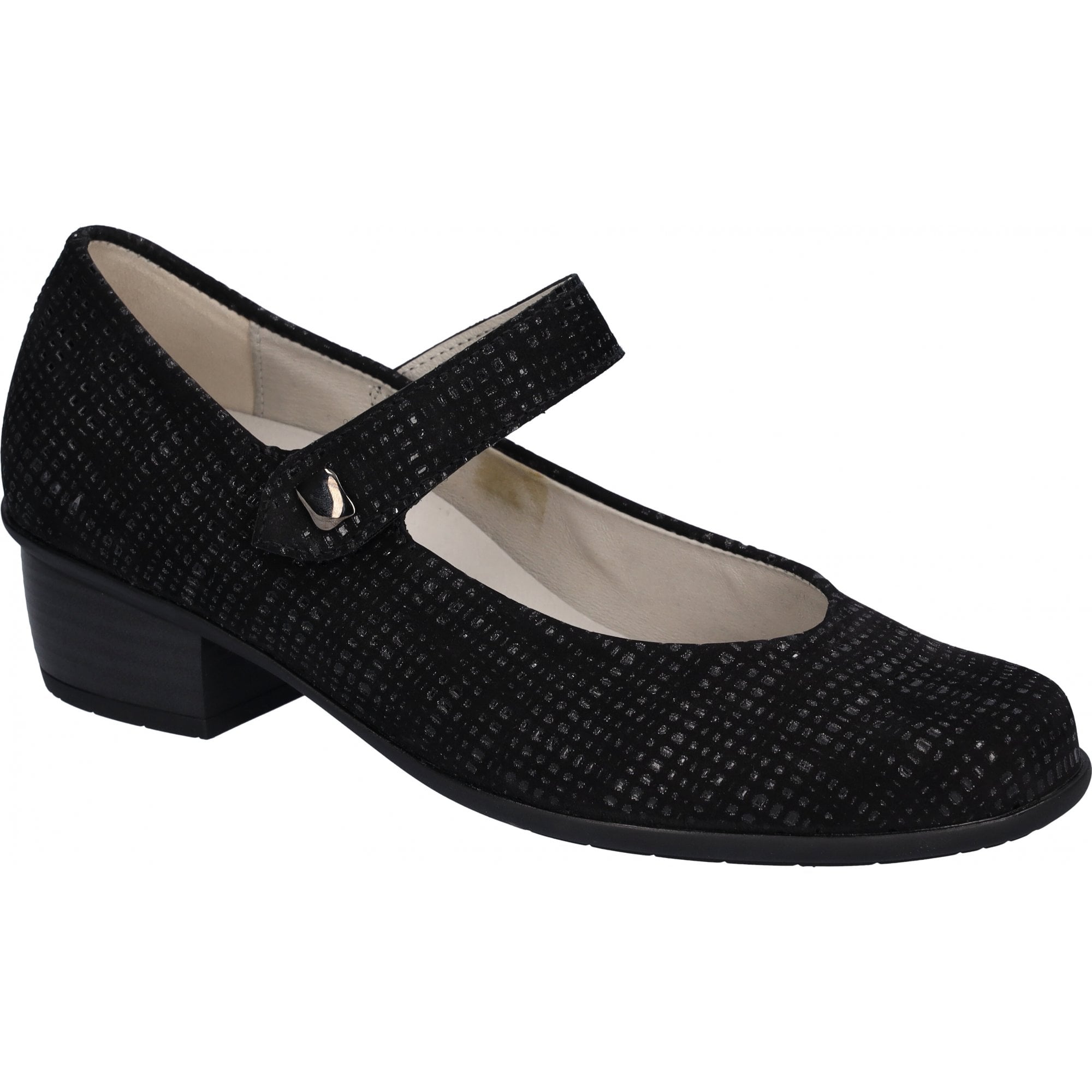 Waldlaufer Haifi Classic Court Shoe - Black - image 001 |ww_colour=black|ww_order=001|