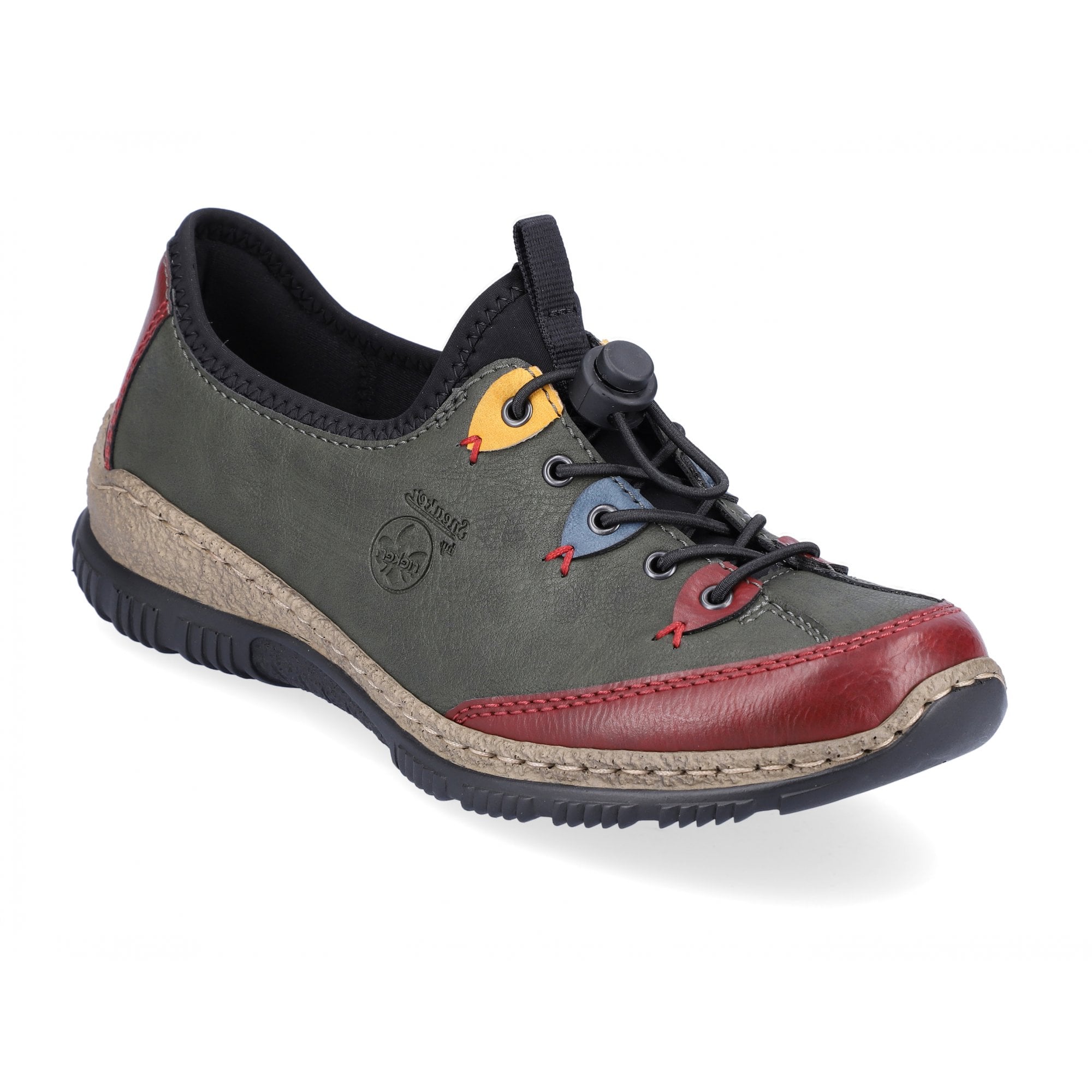 Rieker Adjustable Casual Slip On Shoe - Green - image 001 |ww_colour=green|ww_order=001|