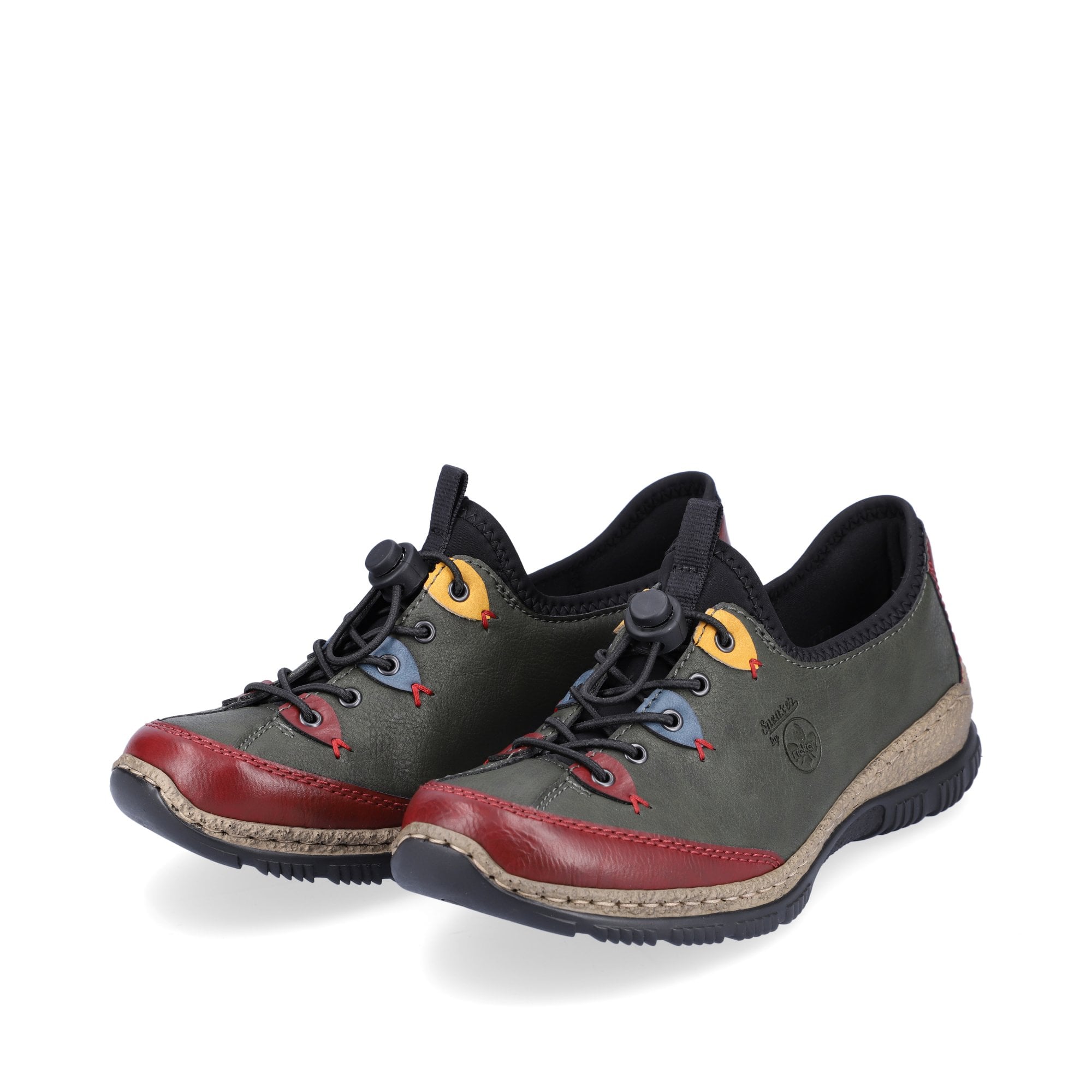Rieker Adjustable Casual Slip On Shoe - Green - image 003 |ww_colour=green|ww_order=003|